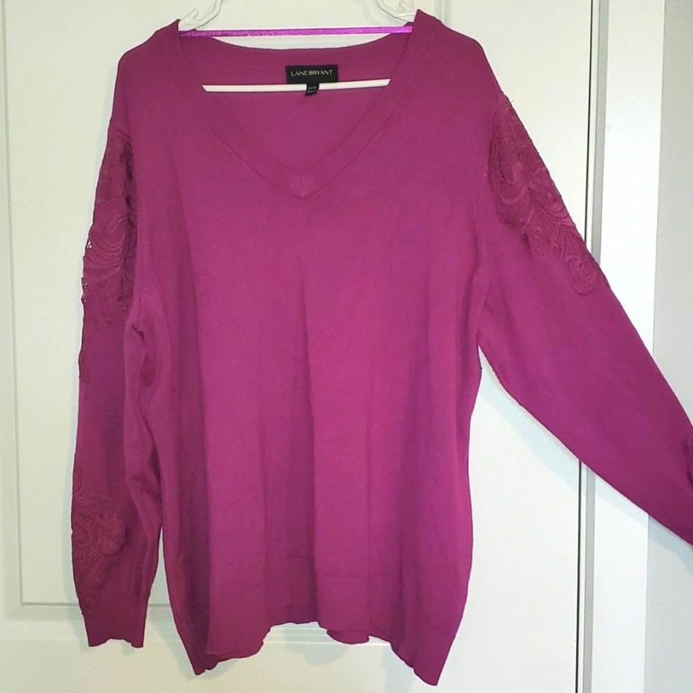 Lane Bryant Embroidered Sweater
